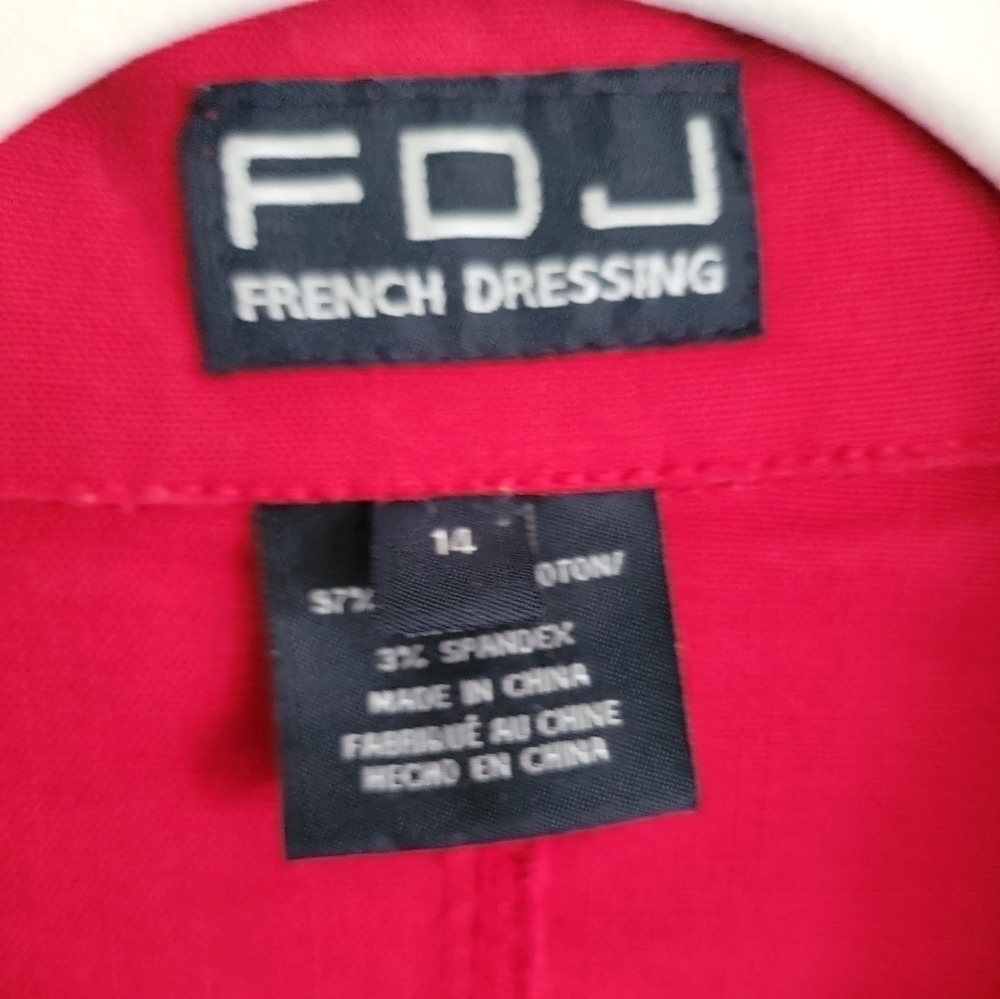 Fdj Cropped Red Jacket - Picture 2 of 6